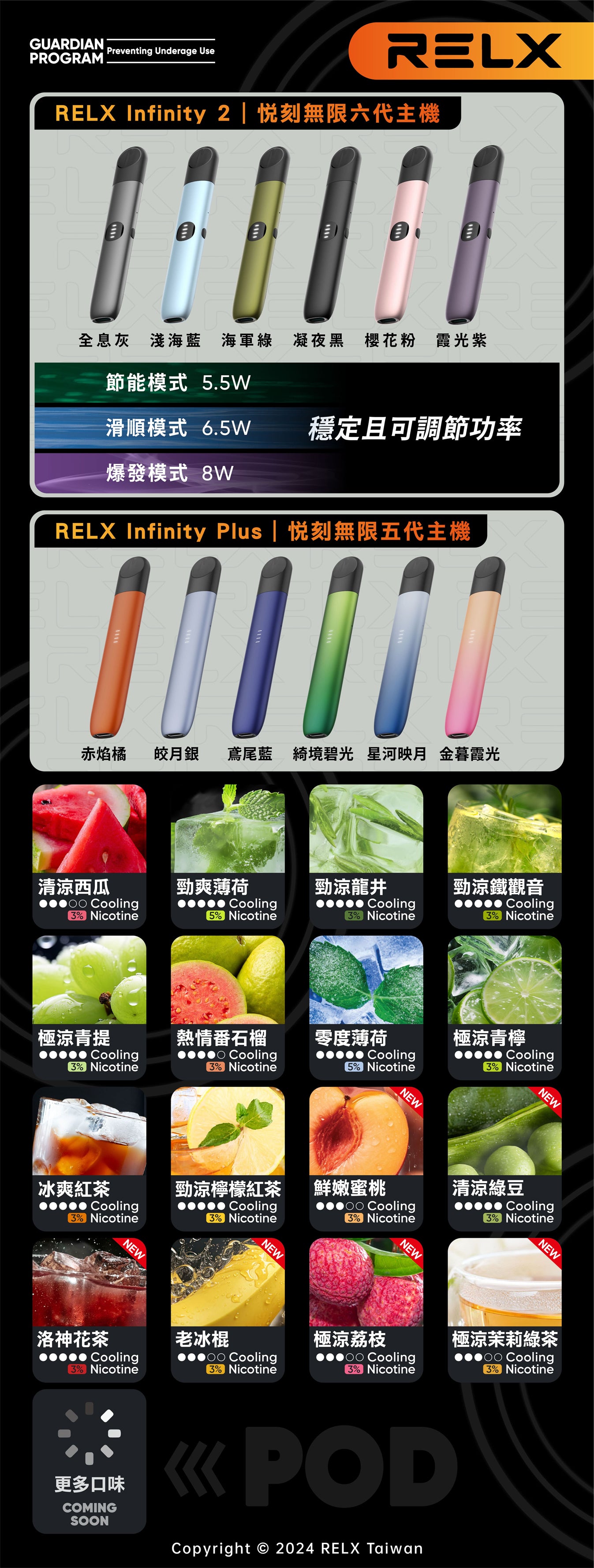 Infinity 2 RELX6代 RELX悦刻六代主機 壹灣現貨